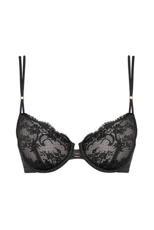 Купить женский бюстгальтер на кости от  Andres Sarda в глубоком черном цвете. Купити жіночий бюстгальтер на кістці від Andres Sarda в глибокому чорному кольорі.