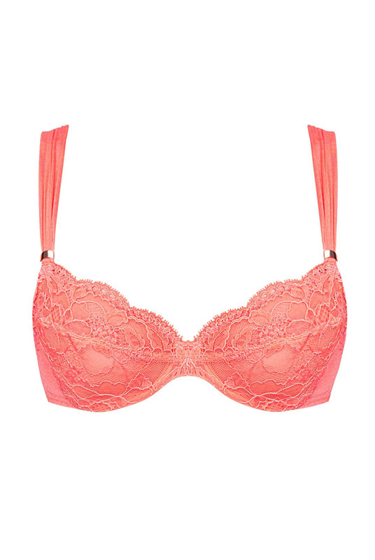 Купить женский бюстгальтер на кости от  Andres Sarda в оранжевом оттенке папайя. Купити жіночий бюстгальтер на кістці від Andres Sarda в помаранчевому кольорі папайя.
