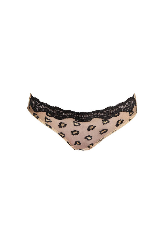 Купить трусы женские слипы со средней посадкой от Andres Sarda с анималистическим принтом черные. Купити труси жіночі сліпи з середньою посадкою від Andres Sarda з анімалістичним принтом чорні.