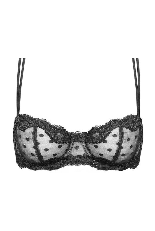 Купить Бюстгальтер женский кружевной с мягкой чашкой на кости от ANDRES SARDA прозрачный черный. Купити Бюстгальтер жіночий мереживний з м'якою чашкою на кістці від ANDRES Sarda прозорий чорний.