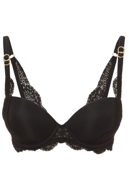 Черный красивый брендовый пуш ап бюстгальтер stella mccartney 