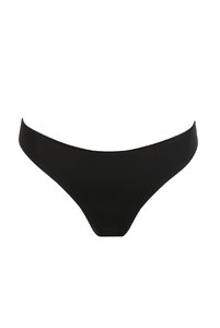 Женские трусы бразилиана с низкой посадкой от Мари Жо  с хлопком гладкие в черном оттенке. Жіночі труси бразиліана з низькою посадкою від Марі Жо з бавовною гладкі в чорному відтінку.