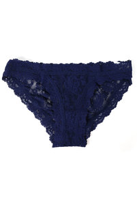 Бикини трусы Hanky Panky повседневные кружевные в синем цвете.Бікіні труси Hanky Panky повсякденні мереживні в синьому кольорі