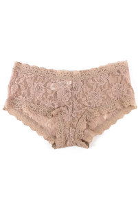 Купить шорты трусы женские кружевные от Hanky Panky в цвете тауп. Купити шорти труси жіночі мереживні від Hanky Panky в кольрі тауп.